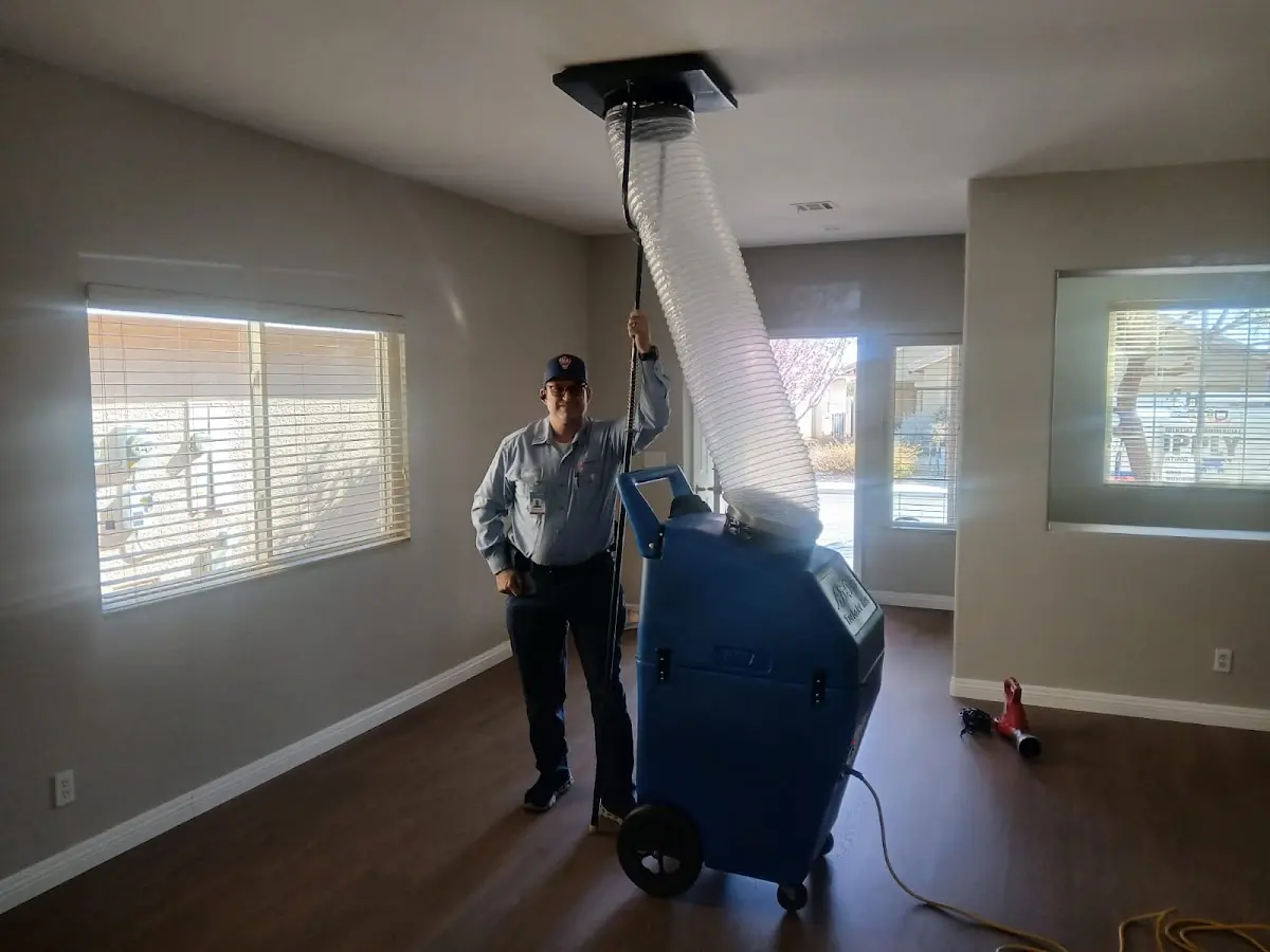 Professional Dryer Vent Cleaning work inside a Great Bend home